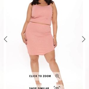 Blush 2 pc skirt set